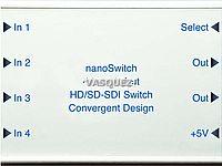 nanoSwitch 4x HD/SD SDI In auf zwei identische HD/SD-SDI Out